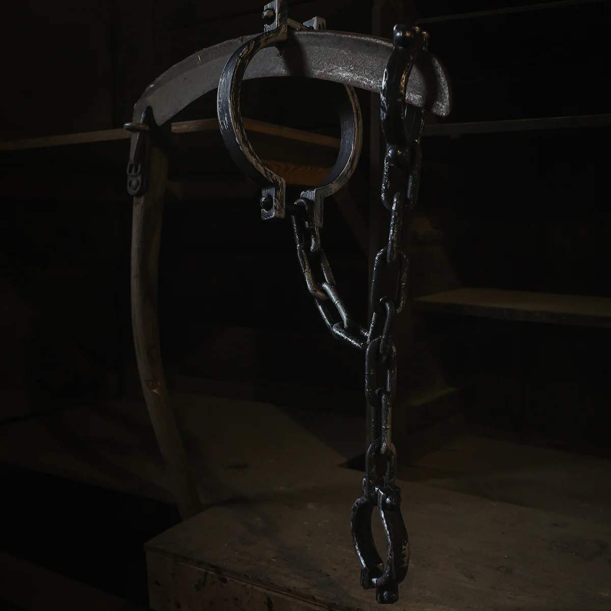 Neck Wrist Shackle Prison Chains Handcuff Restraints Halloween Costume Accessory - Image 5