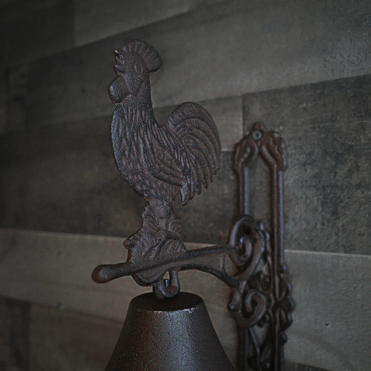New Metal Wall Mount Rooster Welcome Bell Rustic Country Farmhouse Kitchen Decor - Image 4