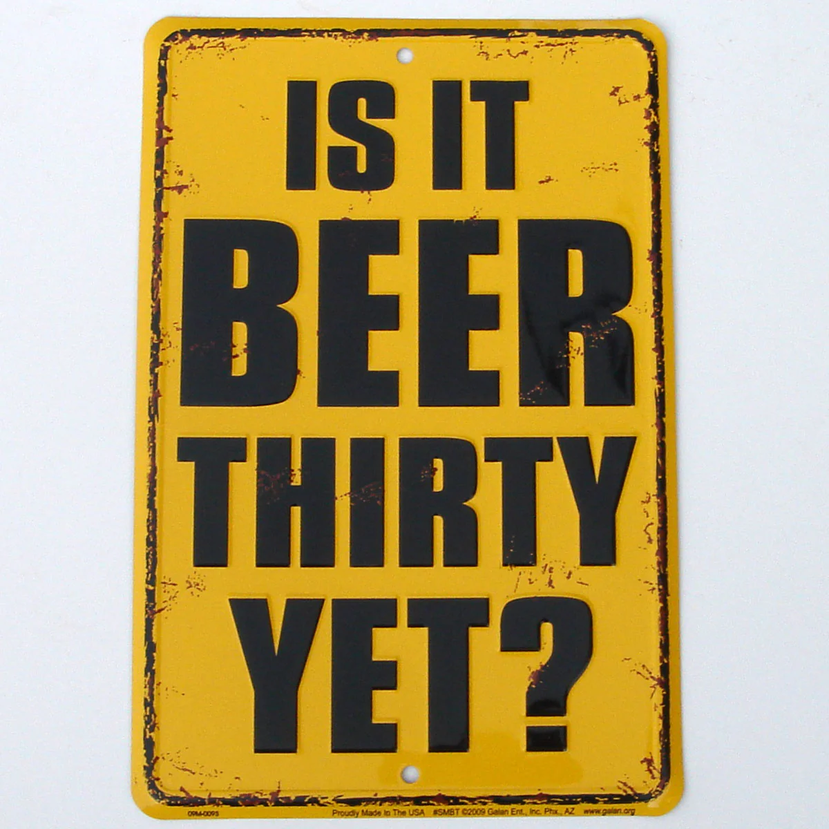 New Vintage Antique Style Beer 30 Distressed Old Tin Metal Bar Sign