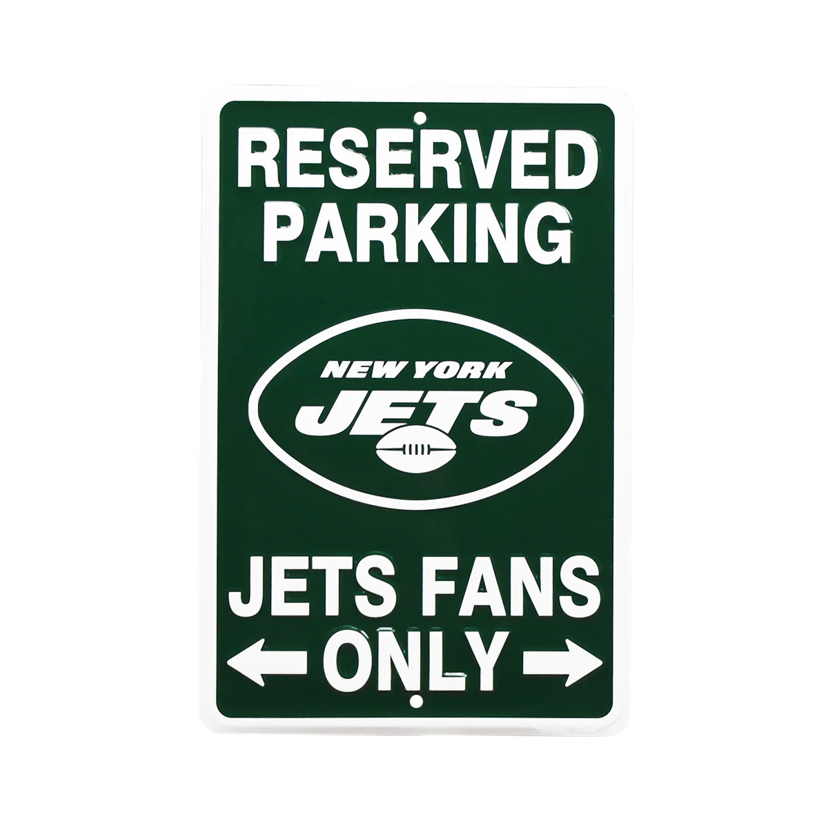 New York Jets Fans Only Parking Metal Sign NY Game Room Man Cave Garage Wall Decor
