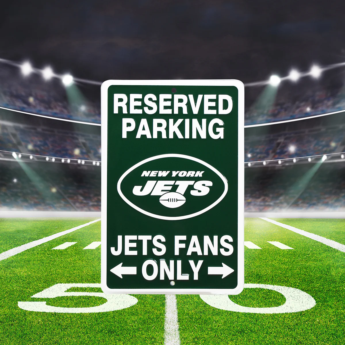 New York Jets Fans Only Parking Metal Sign NY Game Room Man Cave Garage Wall Decor - Image 4