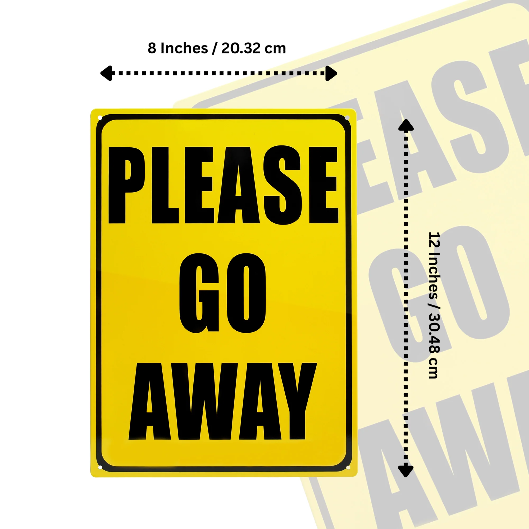 Bedroom Door Sign Please Go Away Teen Room Decor Metal Wall Art Cool Gifts Teens - Image 4