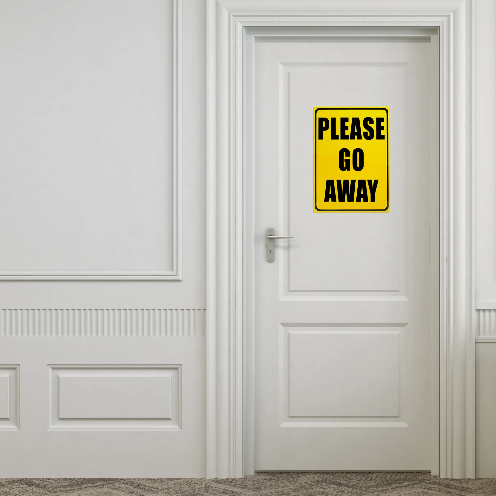Bedroom Door Sign Please Go Away Teen Room Decor Metal Wall Art Cool Gifts Teens - Image 5