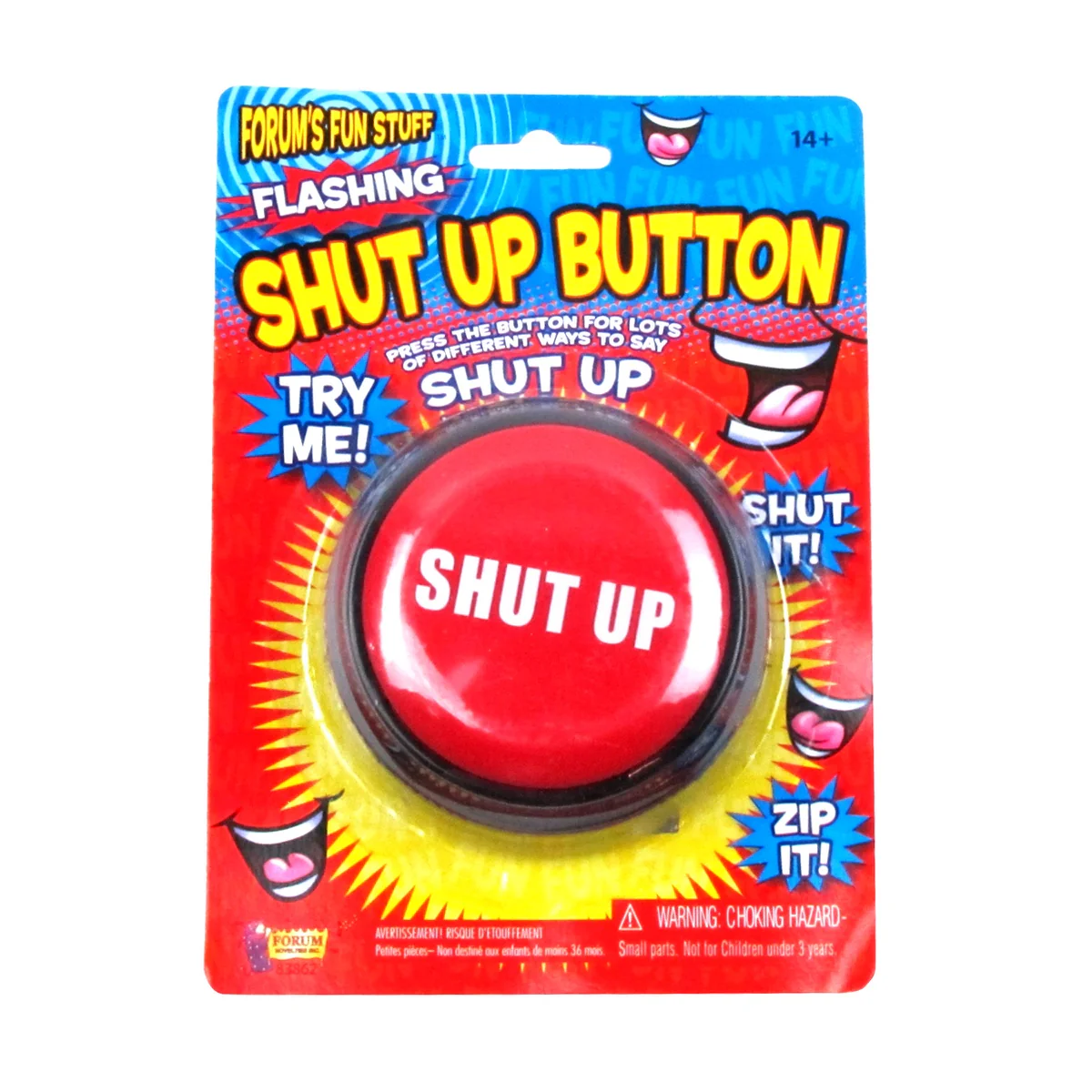 Novelty Shut Up Button Alarm Practical Joke Alert Fun Office Prank Desk Gag Gift - Image 4