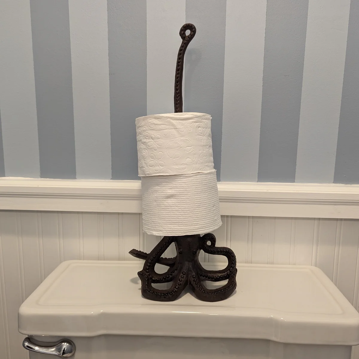 Octopus Bathroom Toilet Tissue Roll Stand Kitchen Paper Towel Holder Home Decor - Image 3