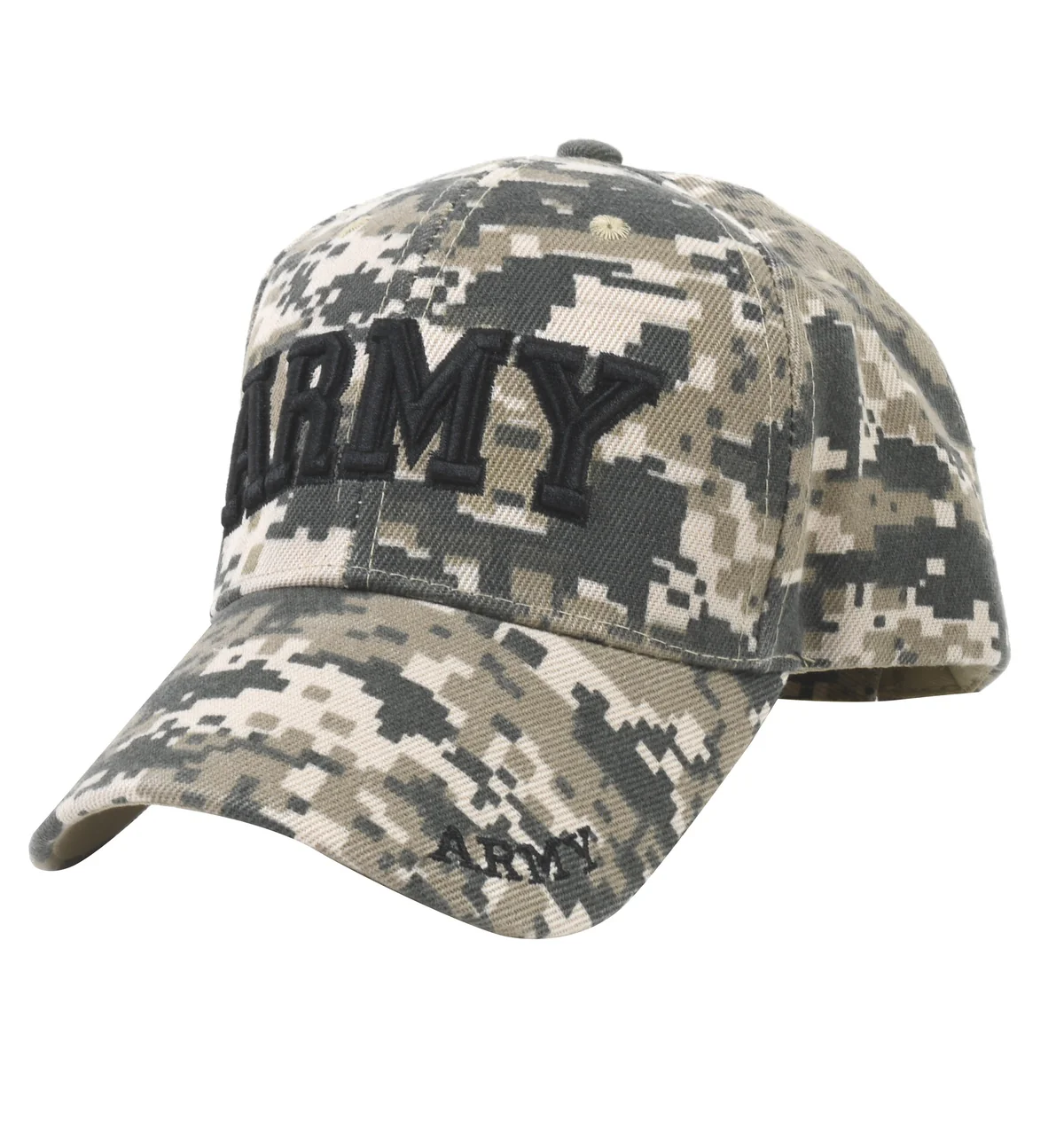 Officially Licensed Camo US Army Baseball Hat Embroidered Military Veteran Cap - Image 2