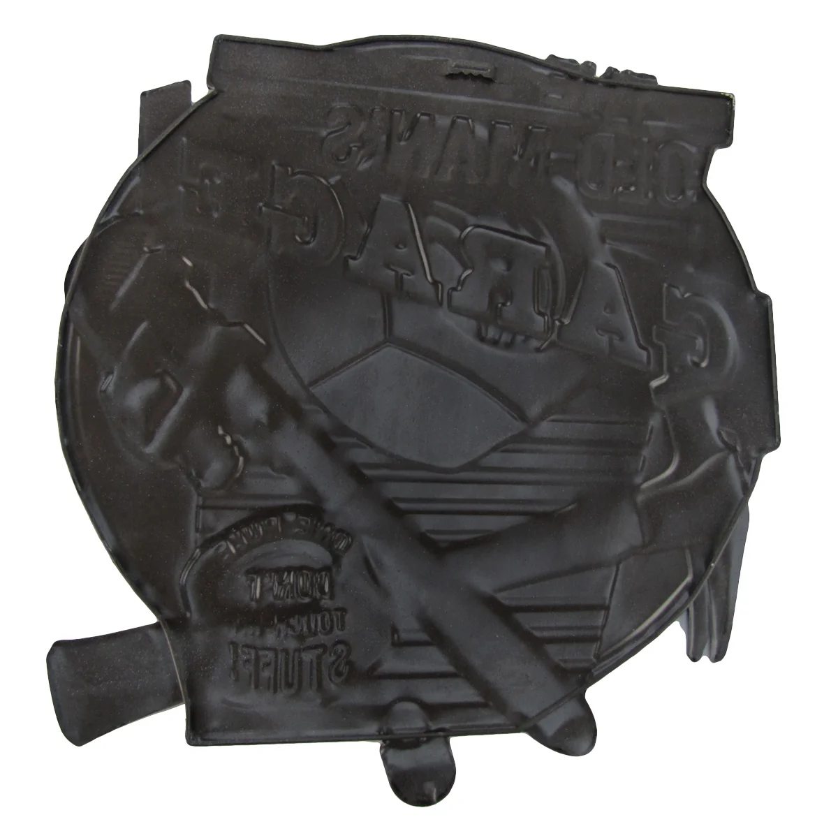Old Man Garage 3D Tools Embossed Metal Sign Funny Man Cave Shed Shop Wall Decor - Image 3