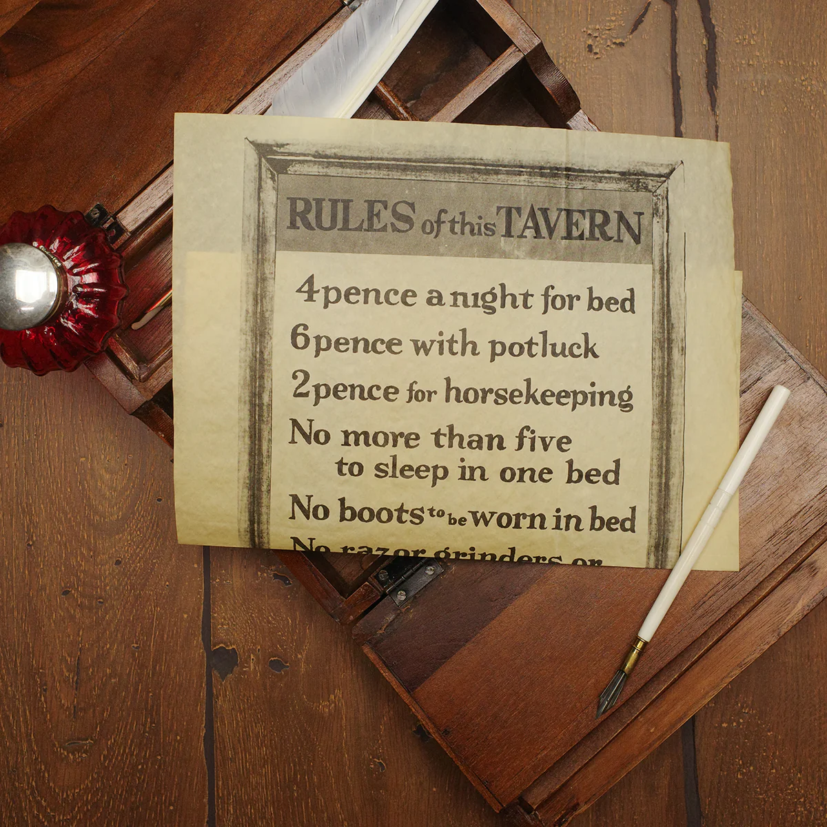 Old West Bar Rules Parchment Paper Tavern Sign Home Pub Man Cave Wall Poster Art - Image 4