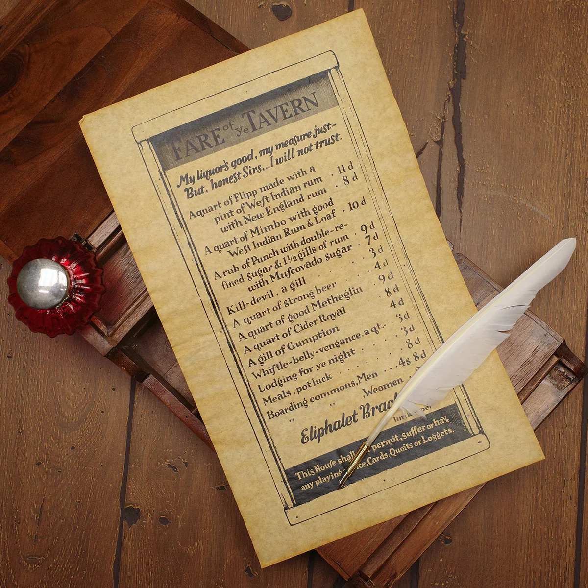 Old West Pub Fare Tavern Menu Parchment Paper Poster Bar Room Sign Western Decor - Image 3