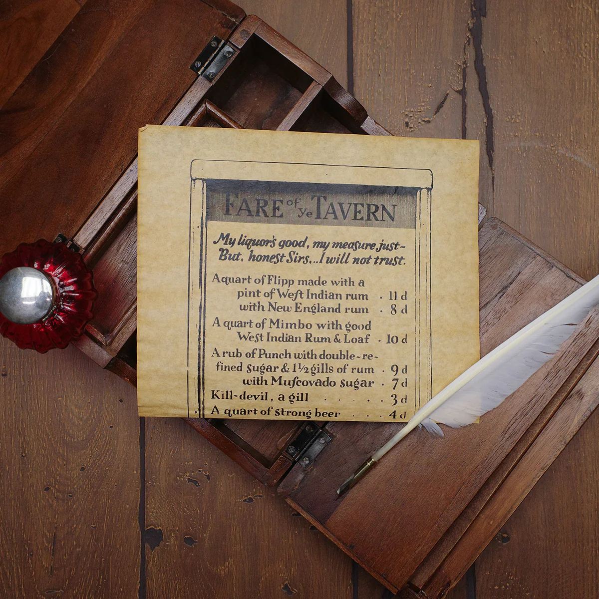 Old West Pub Fare Tavern Menu Parchment Paper Poster Bar Room Sign Western Decor - Image 4