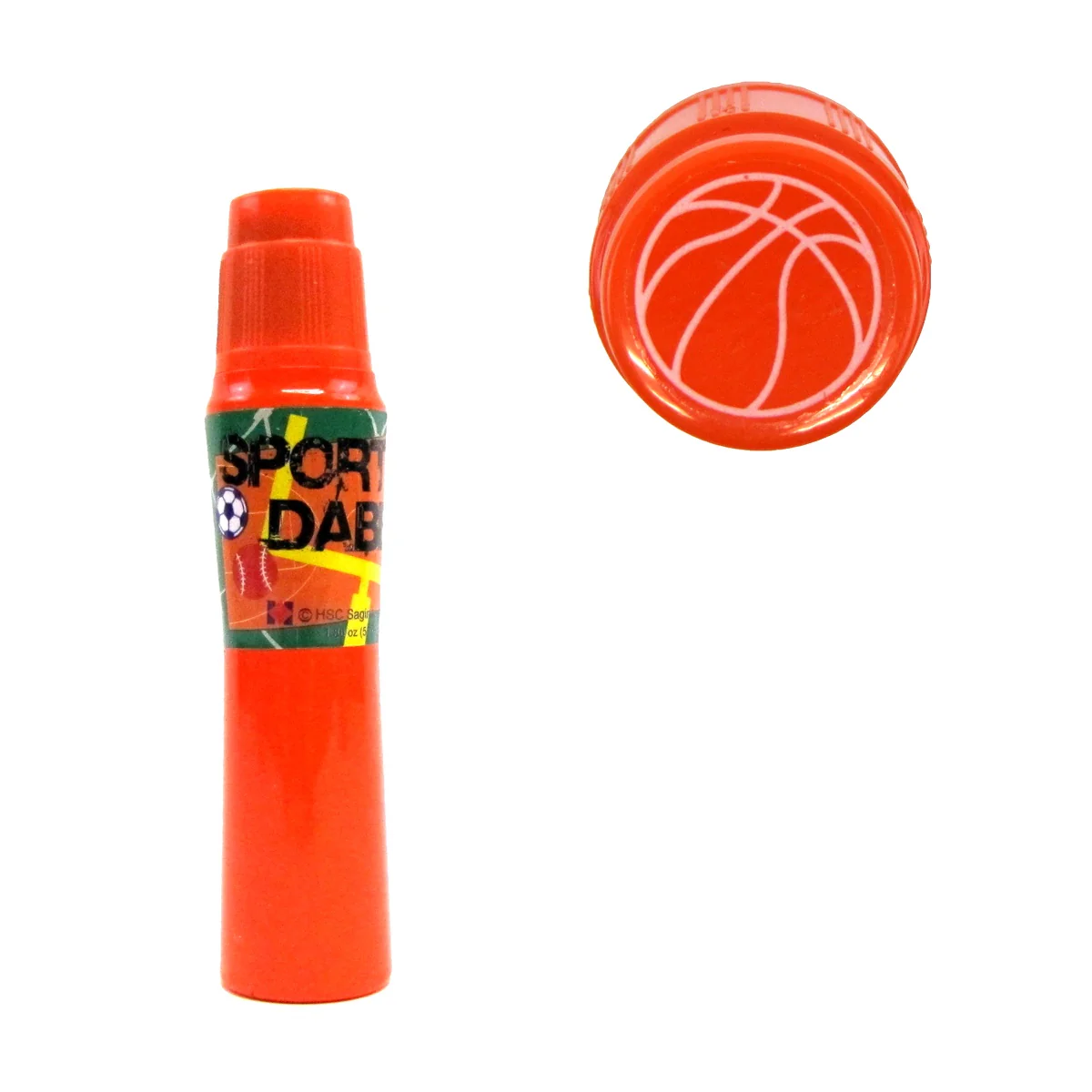 Orange Basketball Bingo Dauber Bright Sports Ball Dot Art Dabber Vibrant Marker