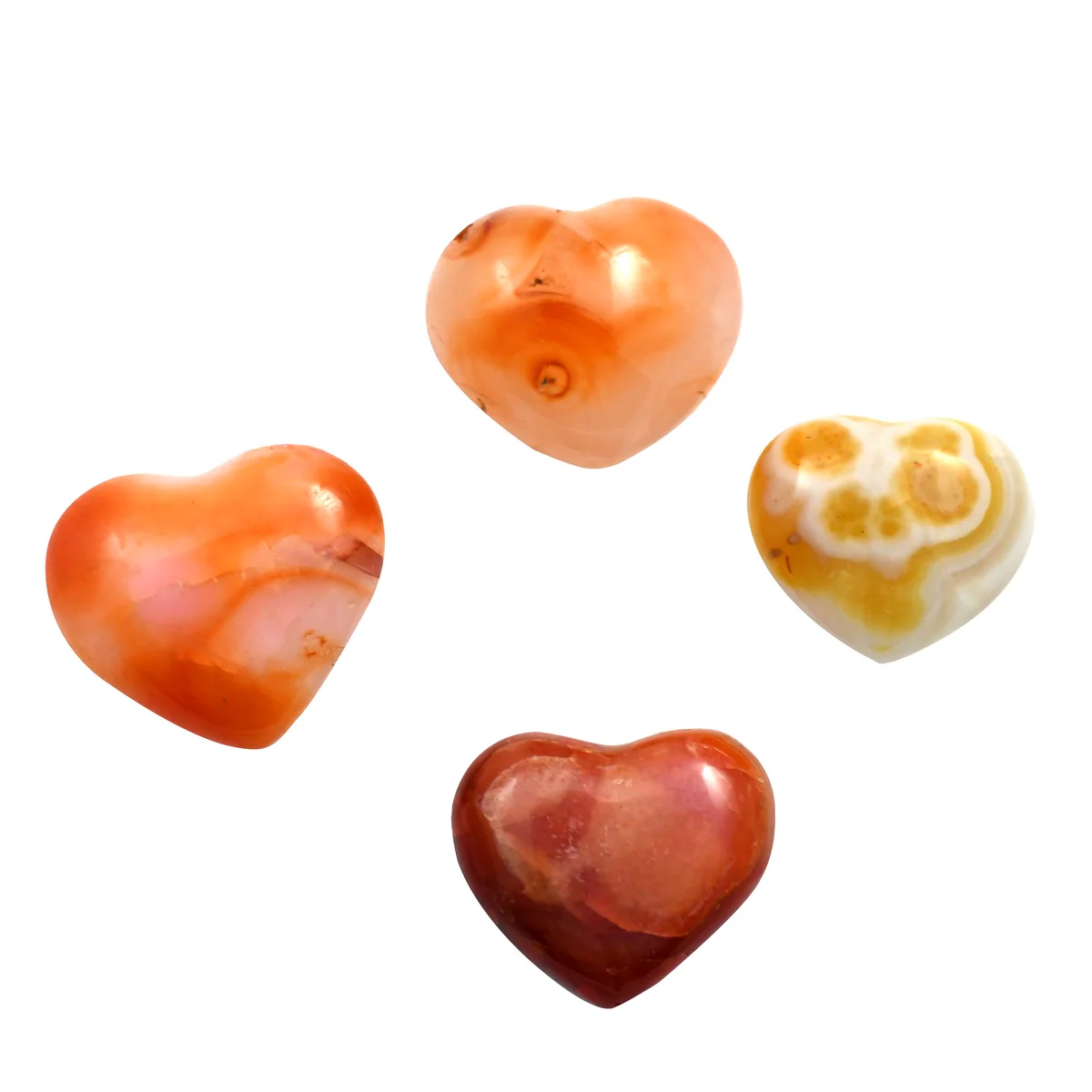 Orange Crystal Carnelian Reiki Quartz Stone Negative Energy Chakra Healing Decor - Image 2