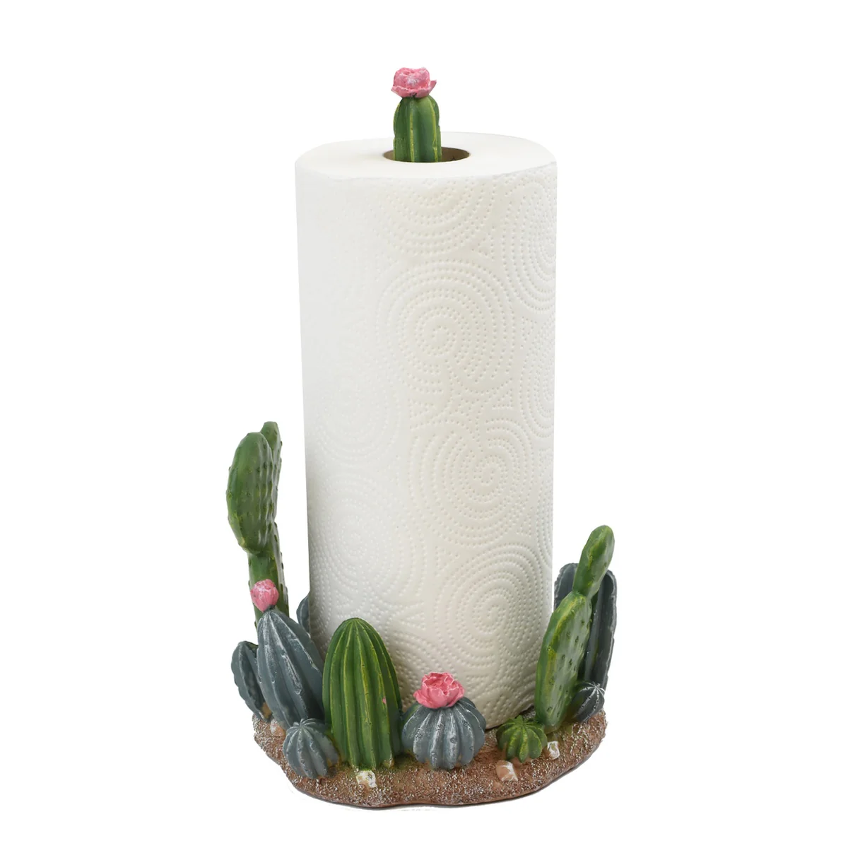 Paper Towel Holder Cactus Dispenser Kitchen Storage Essentials Dining Home Decor