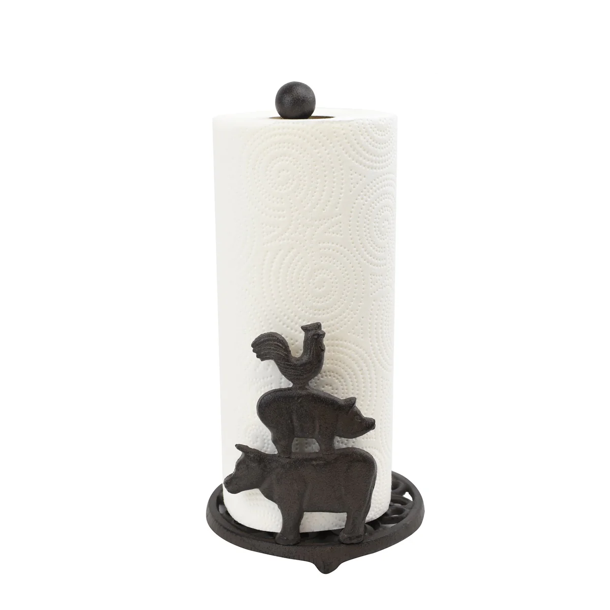 Paper Towel Holder Farm Animals Home Storage Hen Pig Cow Farmhouse Kitchen Decor