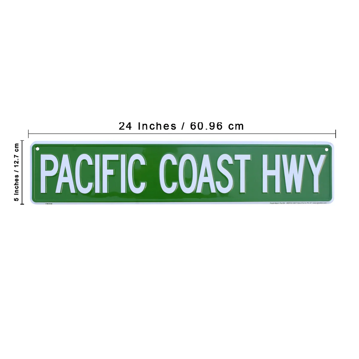 PCH Pacific Coast Highway Cali Tin Metal Street Sign CA Bar Man Cave Wall Decor - Image 3