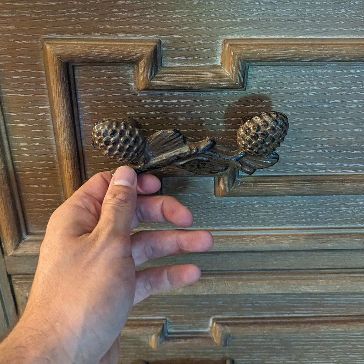 Pinecone Dresser Drawer Pull Handle Kitchen Cabinet Hardware Rustic Home Decor - Image 5