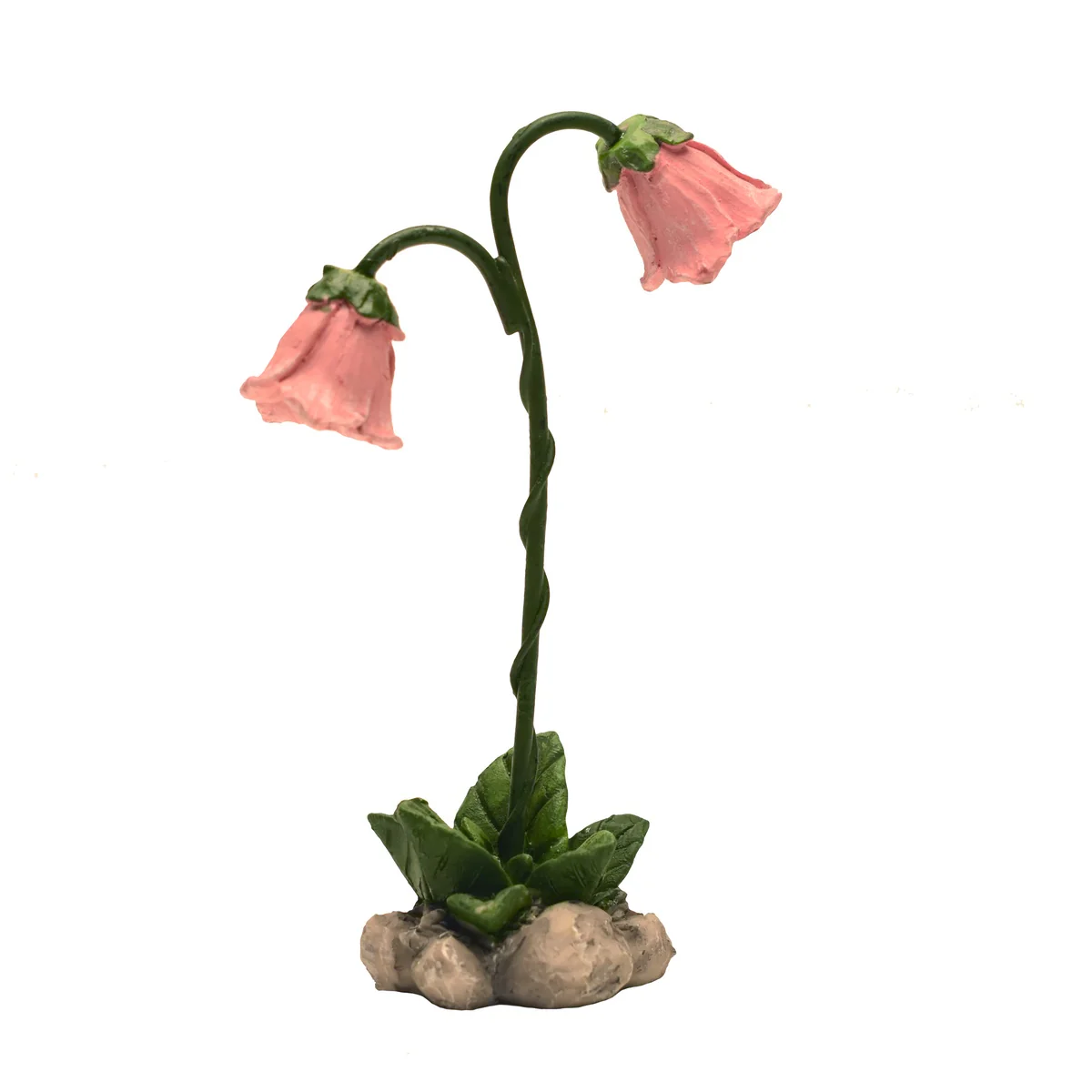 Pink Mini Flower Lamps Miniature Fairy Garden Outdoor Landscape Dollhouse Decor