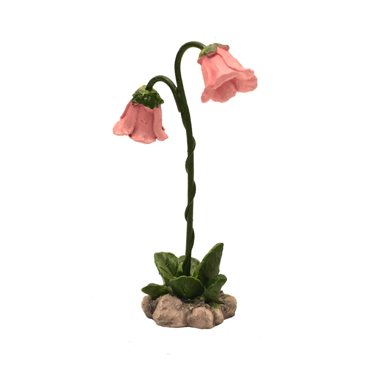 Pink Mini Flower Lamps Miniature Fairy Garden Outdoor Landscape Dollhouse Decor - Image 2