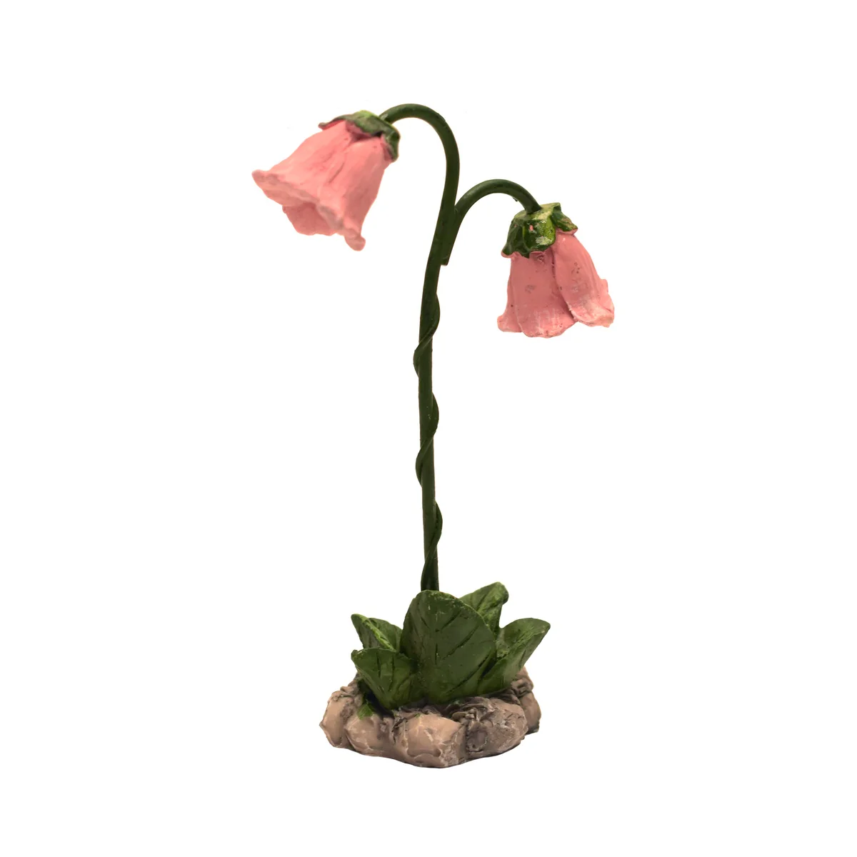 Pink Mini Flower Lamps Miniature Fairy Garden Outdoor Landscape Dollhouse Decor - Image 3