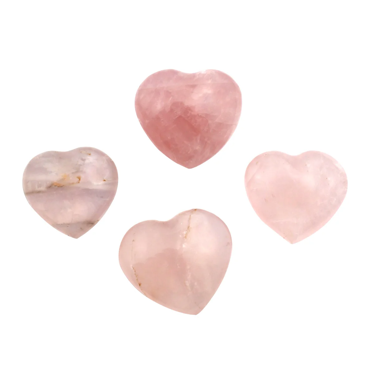 Pink Rose Quartz Reiki Stone Negative Energy Balance Crystal Chakra Healing Rock - Image 2