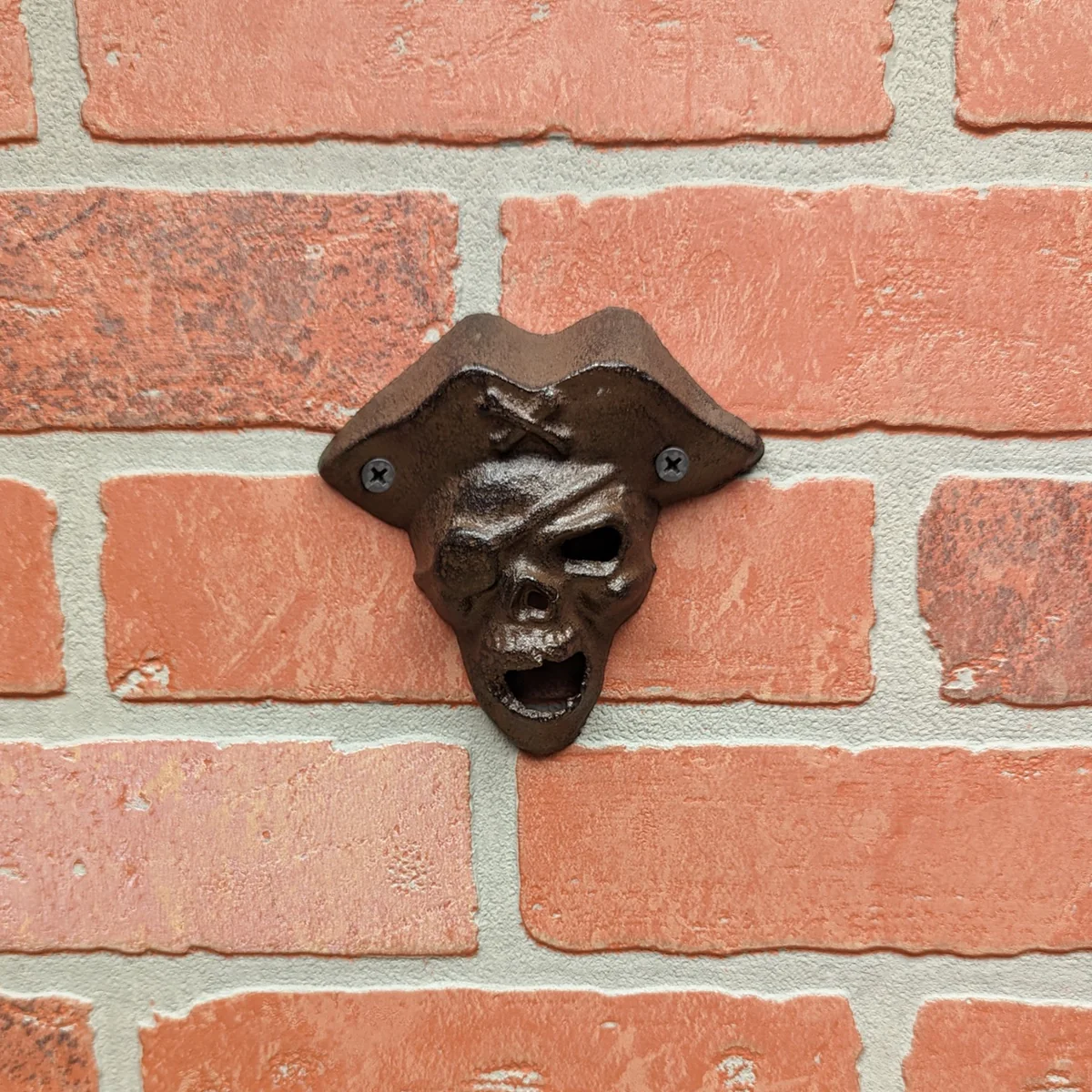 Pirate Skull Wall Mount Bottle Opener Beer Soda Top Haunted House Home Bar Decor - Image 3