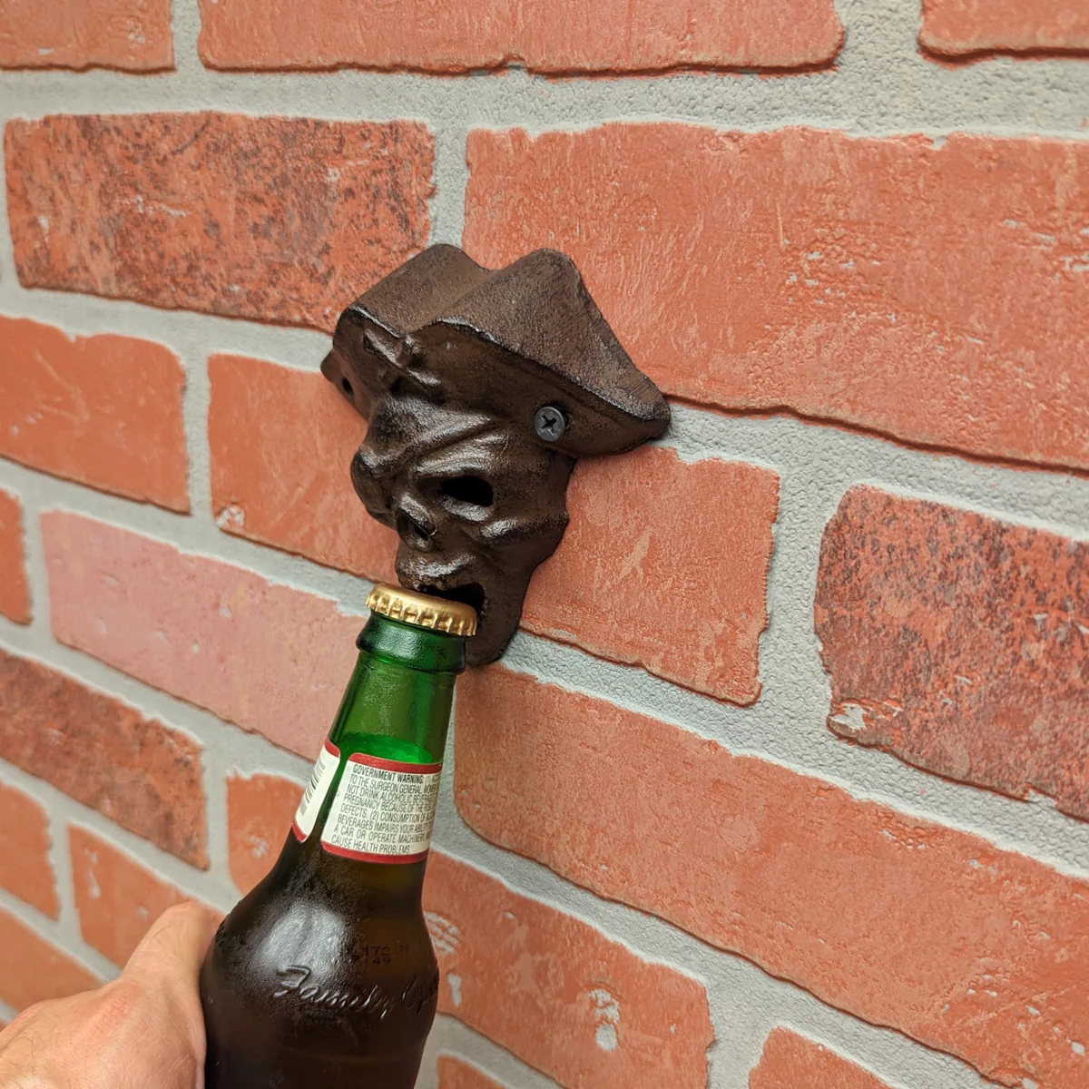 Pirate Skull Wall Mount Bottle Opener Beer Soda Top Haunted House Home Bar Decor - Image 4