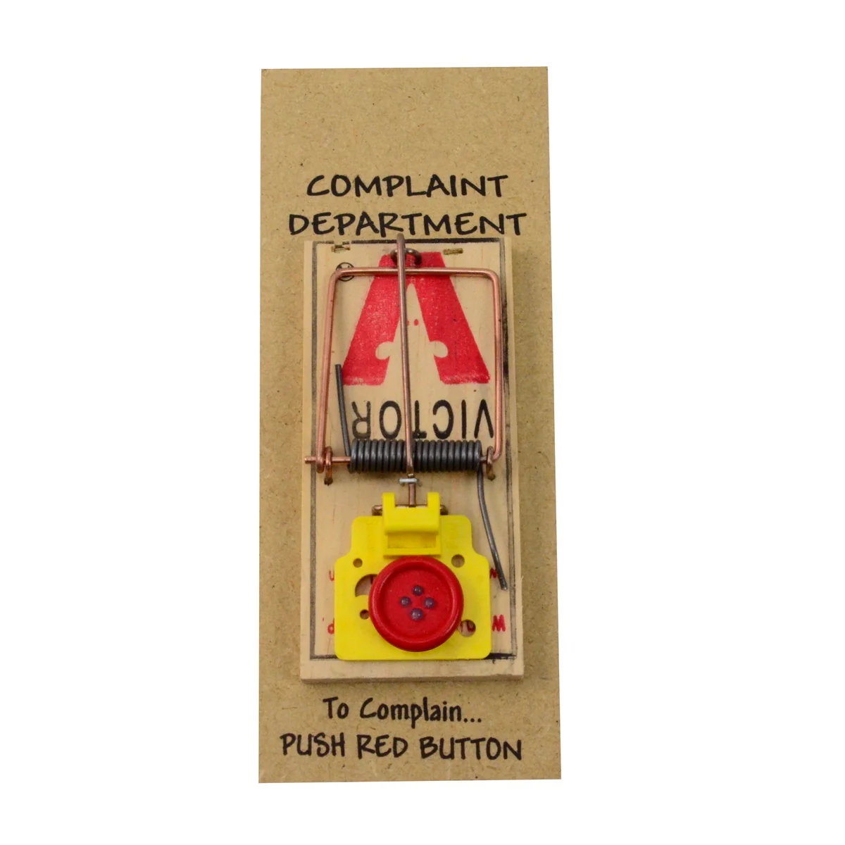 Prank 3D Complaint Department Mouse Trap Sign