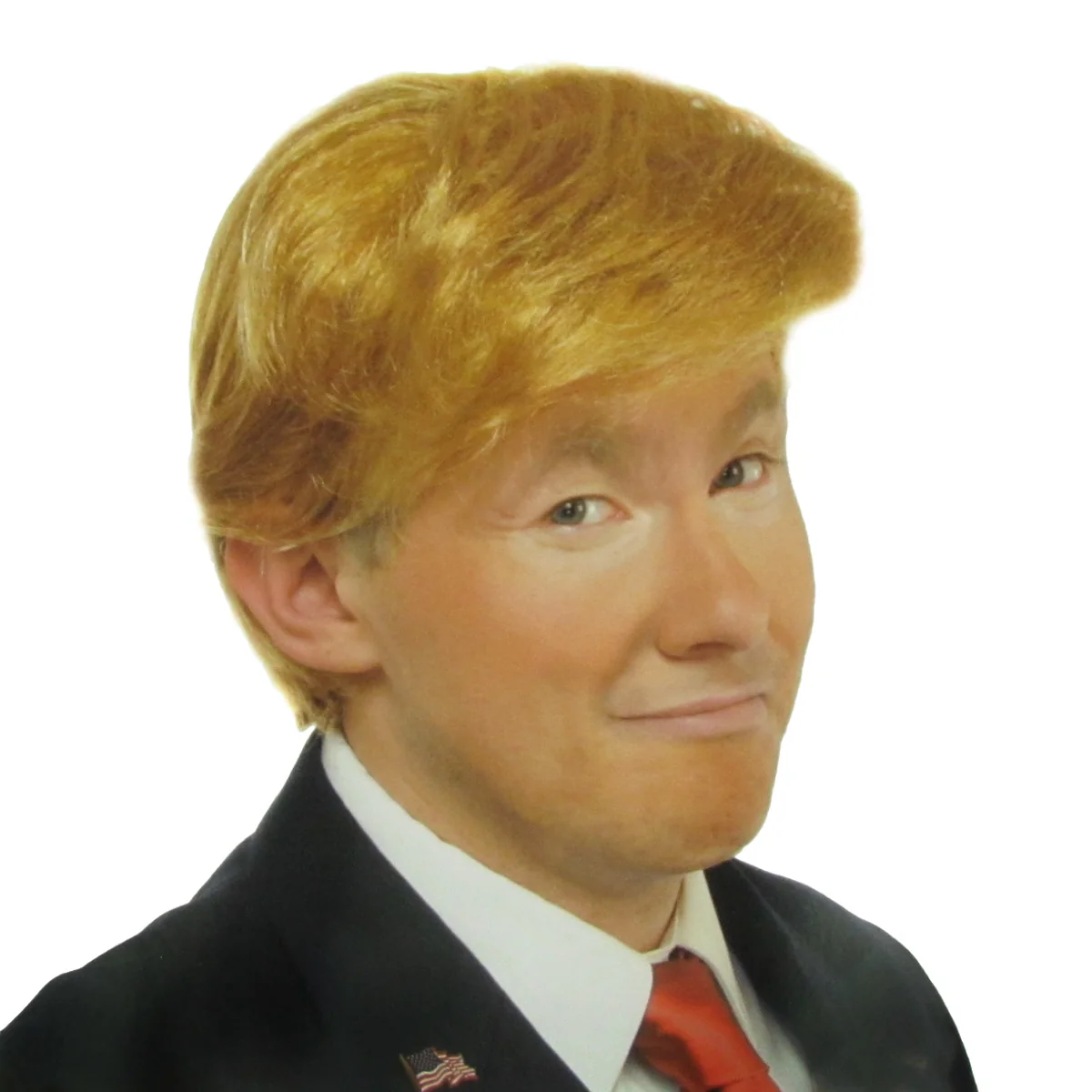President Donald Trump Blonde Wig Fake Hair Piece Costume Accessory Hairpiece