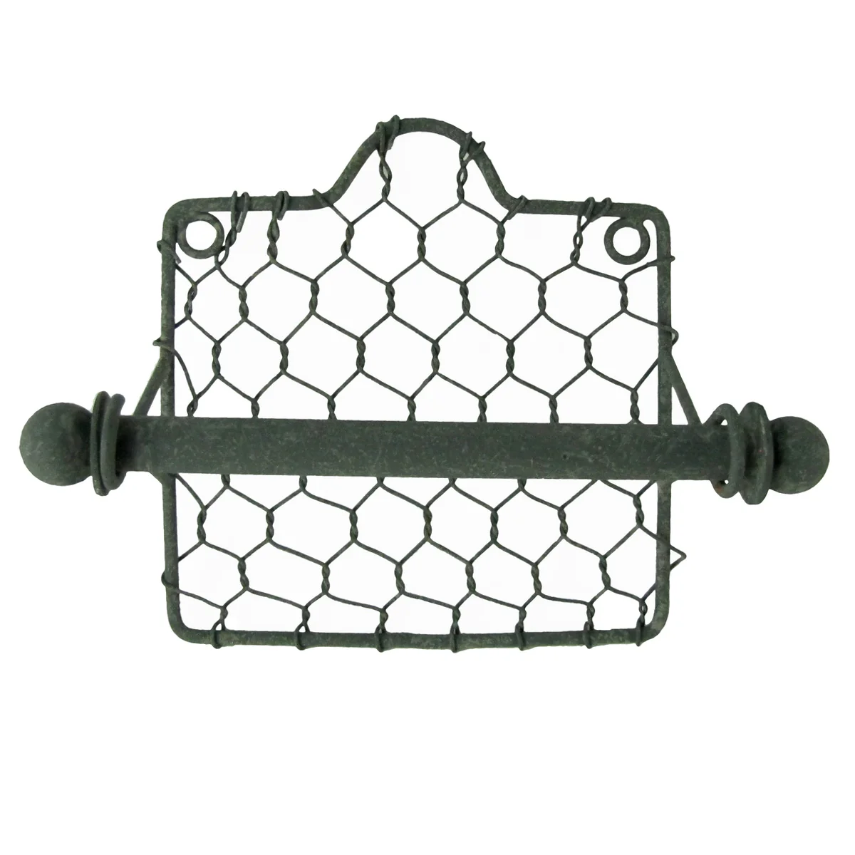 Primitive Country Style Chicken Wire Toilet Paper Holder