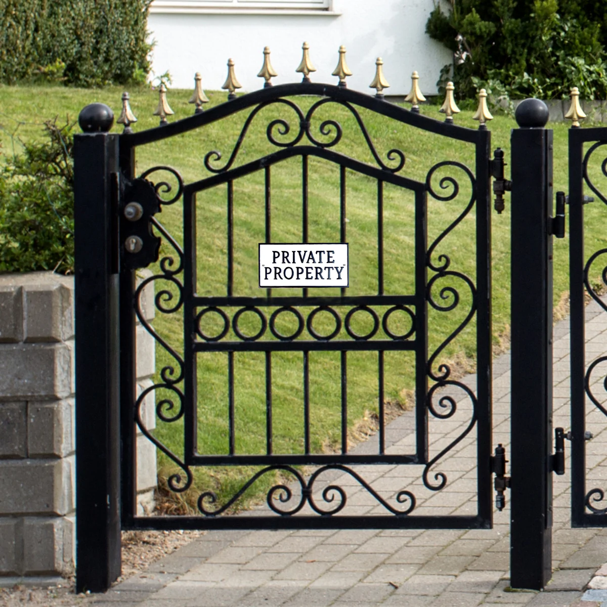 Private Property Gate Fence Wall Sign Front Porch Door Plaque Yard Home Decor - Image 4