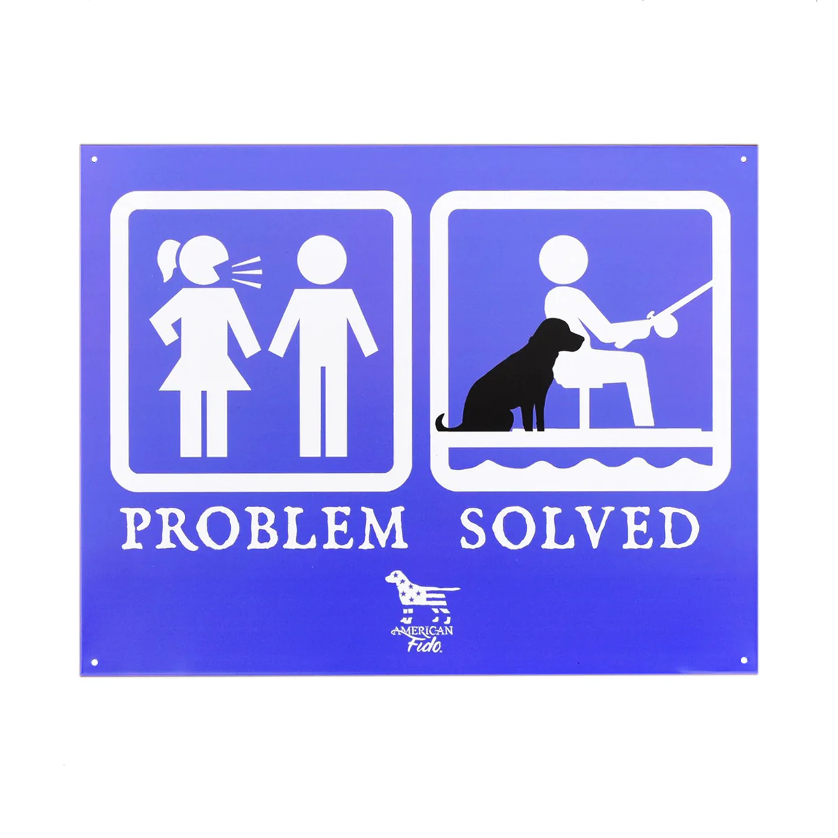 Problem Solved Funny Couples Tin Sign Bride Wedding Gag Gift Man Cave Home Decor