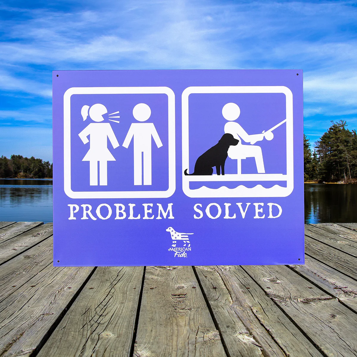 Problem Solved Funny Couples Tin Sign Bride Wedding Gag Gift Man Cave Home Decor - Image 5
