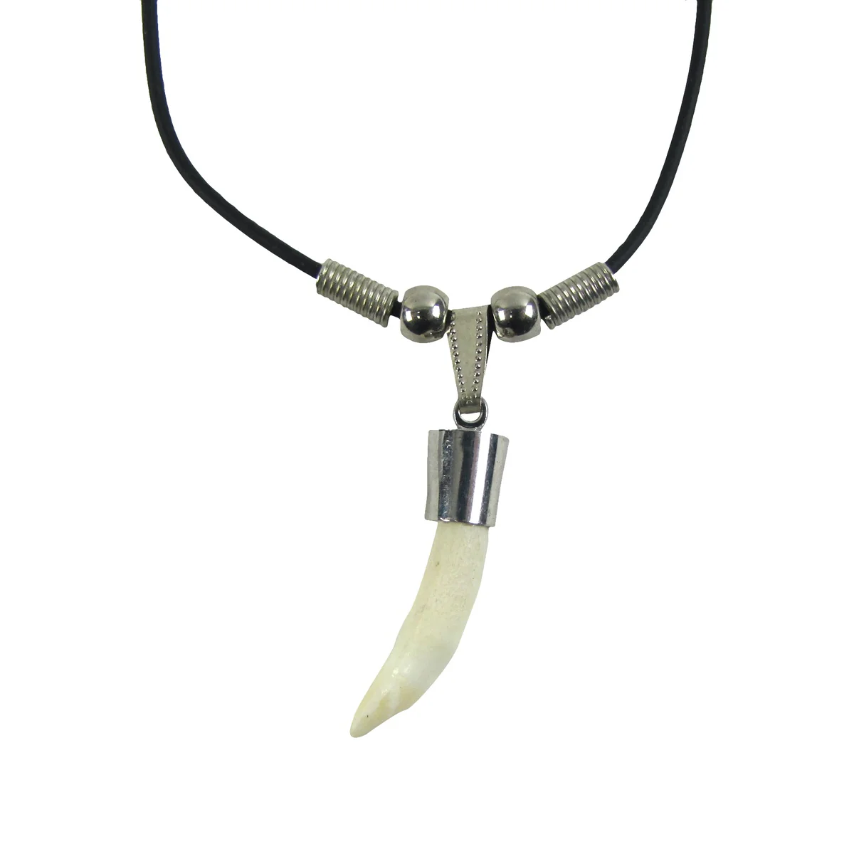 Real Alligator Tooth Necklace Gator Teeth Fashion Chain Tribal Jewelry Pendant - Image 2