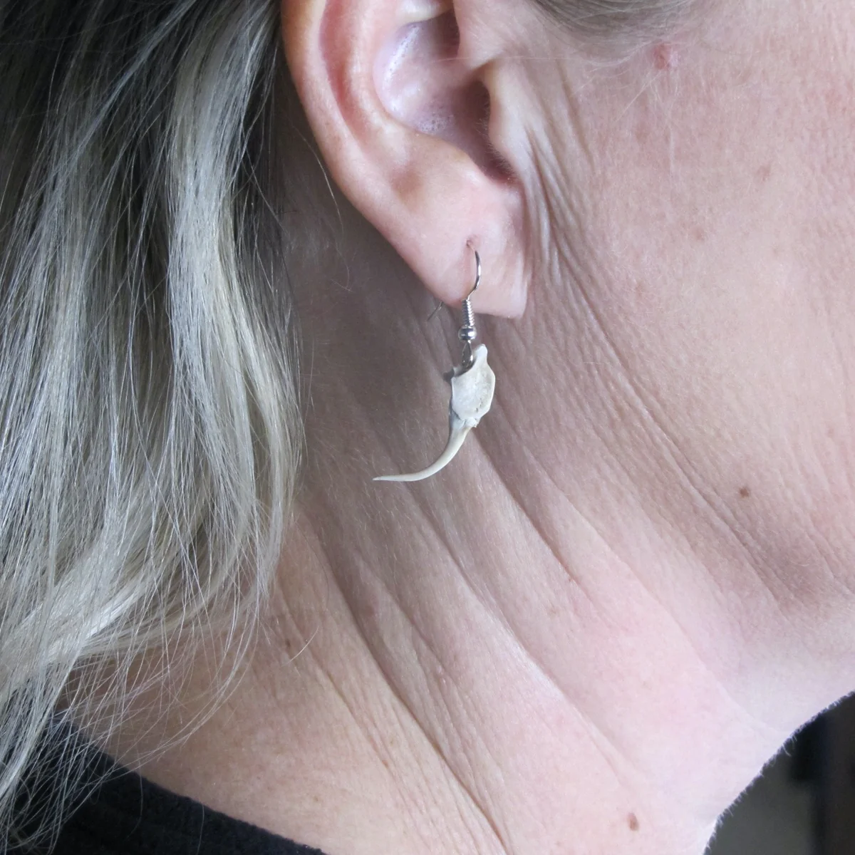 Real Rattlesnake Fang Teeth Earring Set Snake Tooth Tribal Fashion Jewelry Gift - Image 4