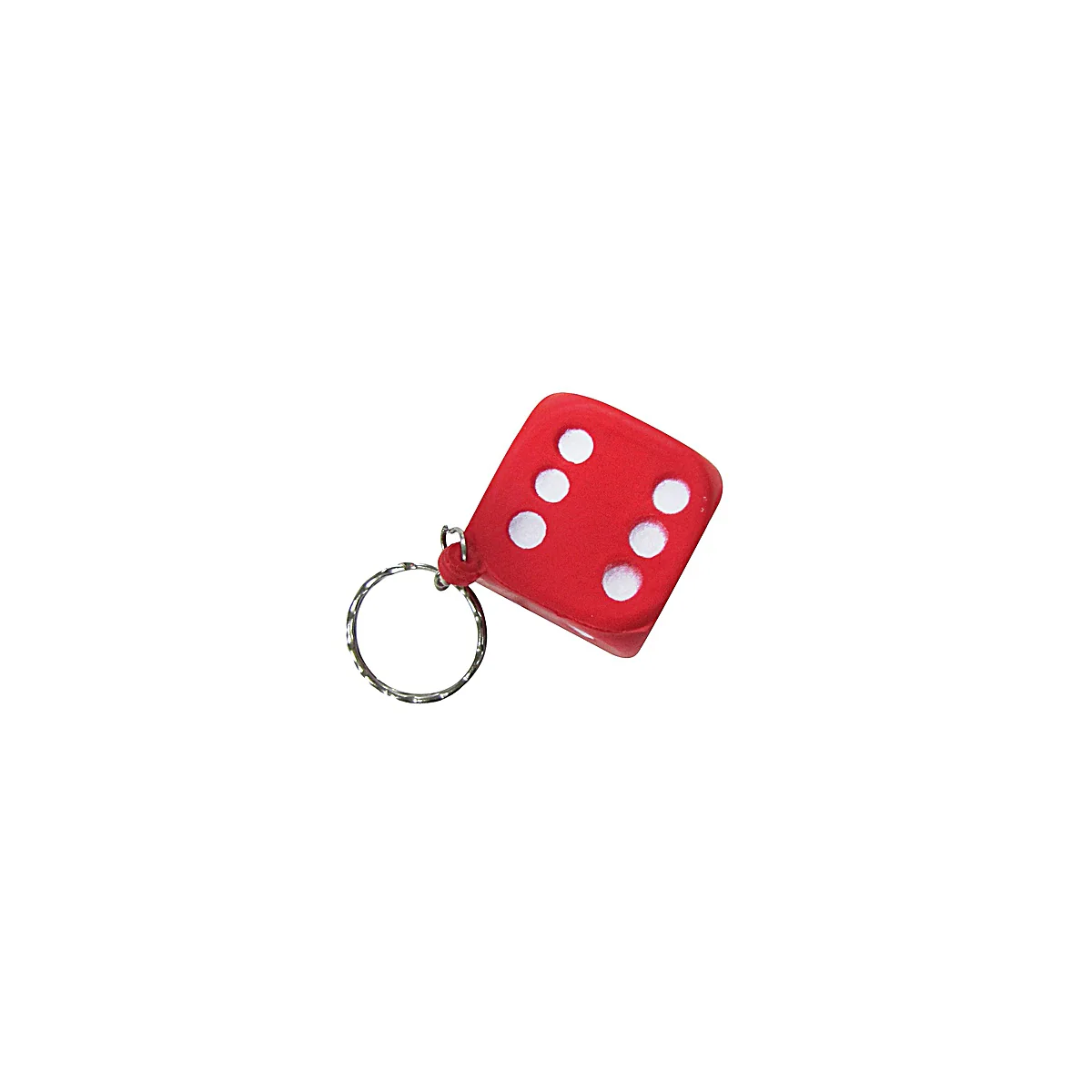 Red Dice Car Keyring Truck Keychain Foam Die Key Chain Ring Pendant Bag Charm - Image 2