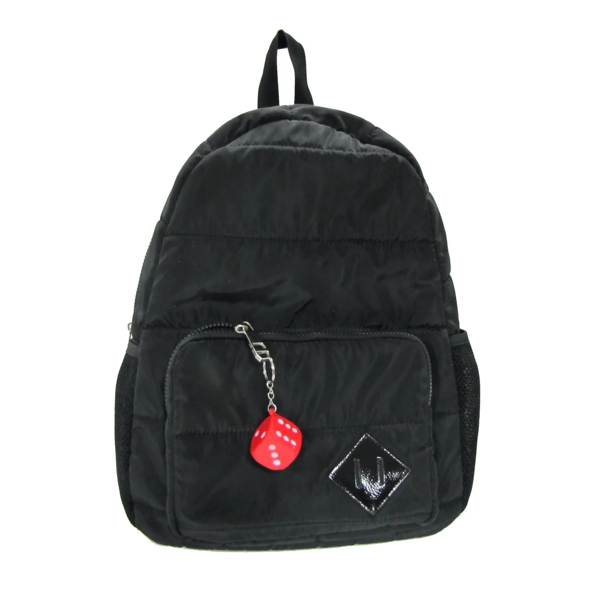 Red Dice Car Keyring Truck Keychain Foam Die Key Chain Ring Pendant Bag Charm - Image 3