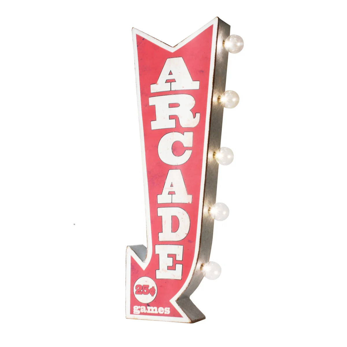 Retro 3D LED Arcade Marquee Arrow Sign Bar Pub Man Cave Decor Game Room Wall Art - Image 3