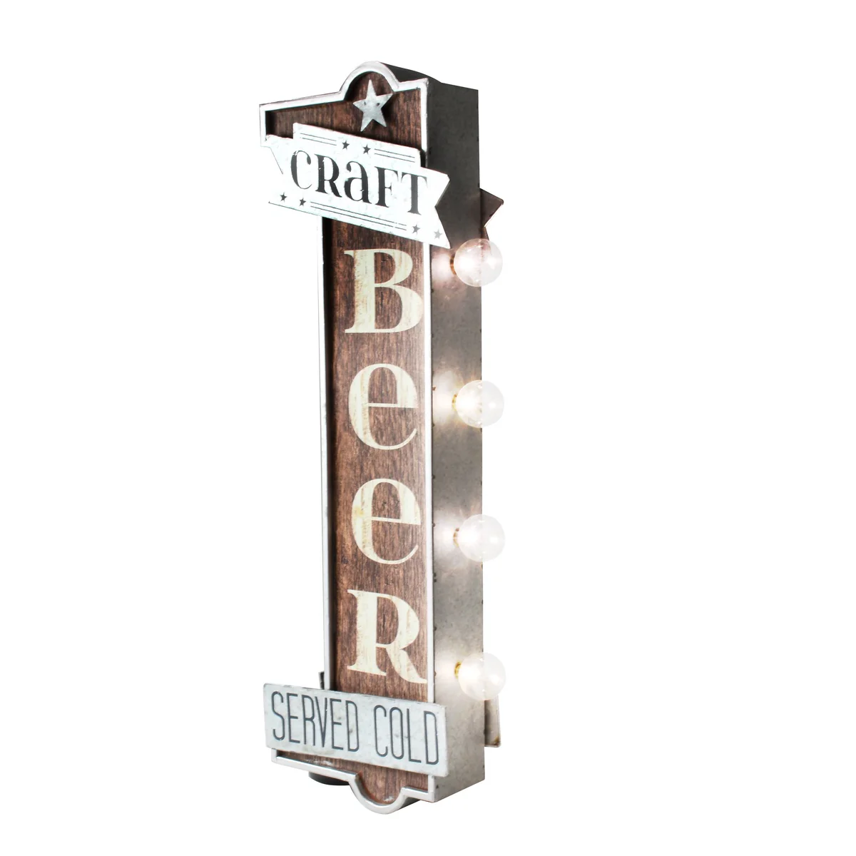 Retro 3D LED Cold Craft Beer Marquee Sign Man Cave Garage Decor Bar Pub Wall Art - Image 3