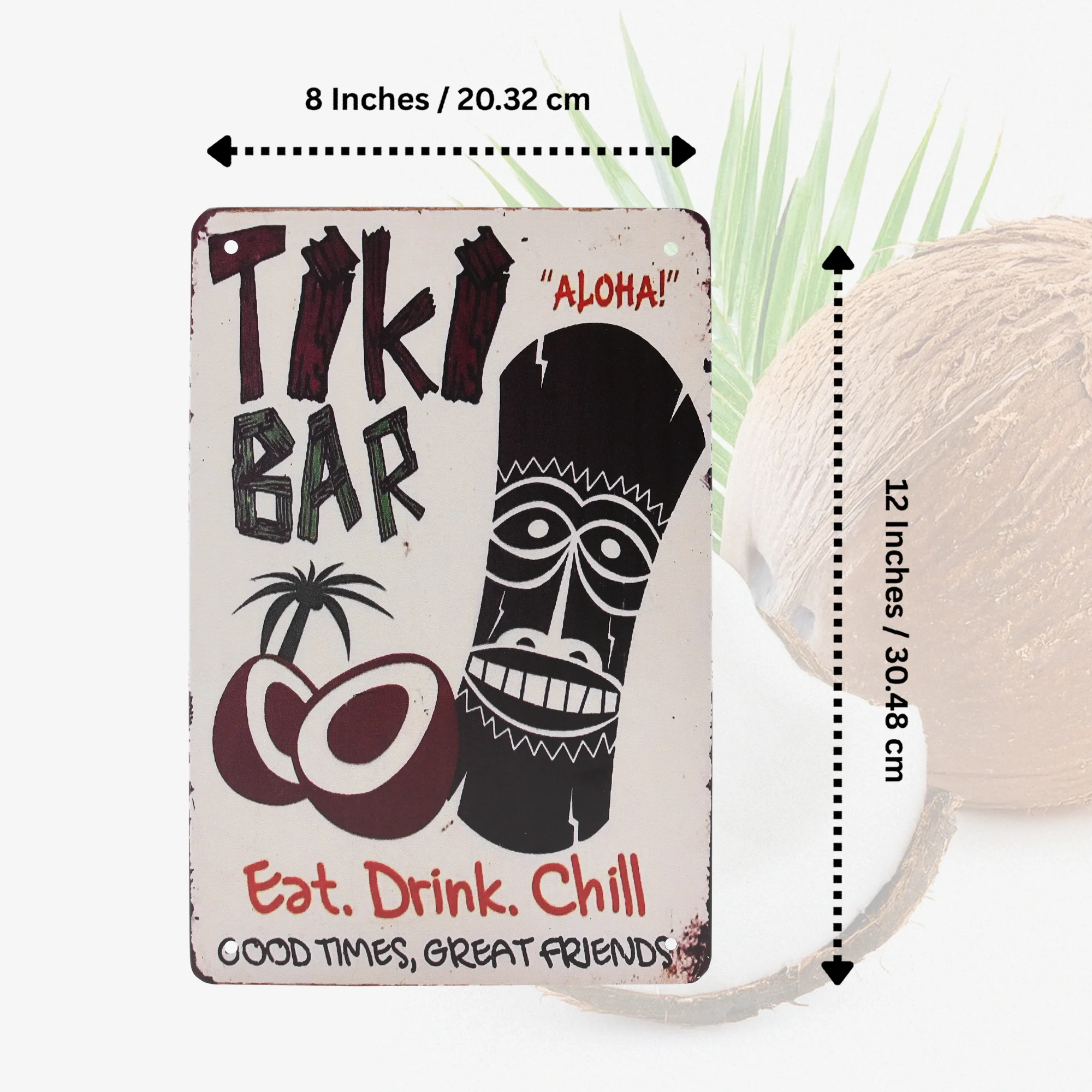 Tiki Hut Wall Tin Sign for Outdoor Bar Patio Porch Pool - Luau Party Decorations - Image 5