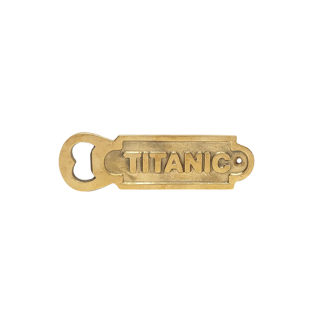 RMS Titanic Brass Bottle Cap Opener Beer Soda Pop Top Tavern Pub Home Bar Decor
