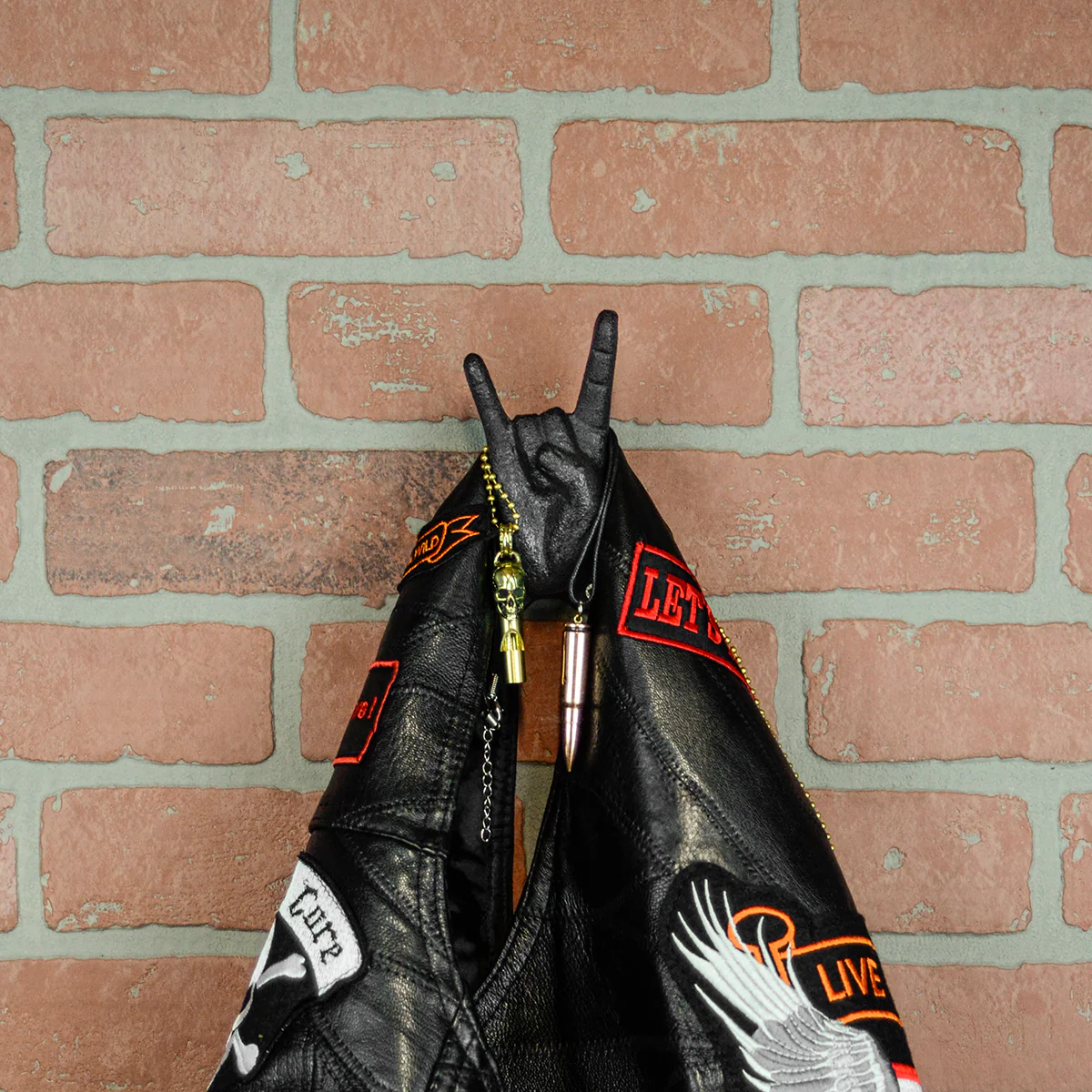 Rock On Wall Hook Coat Hat Rack Music Artist Rocker Man Cave Bar Game Room Decor - Image 3