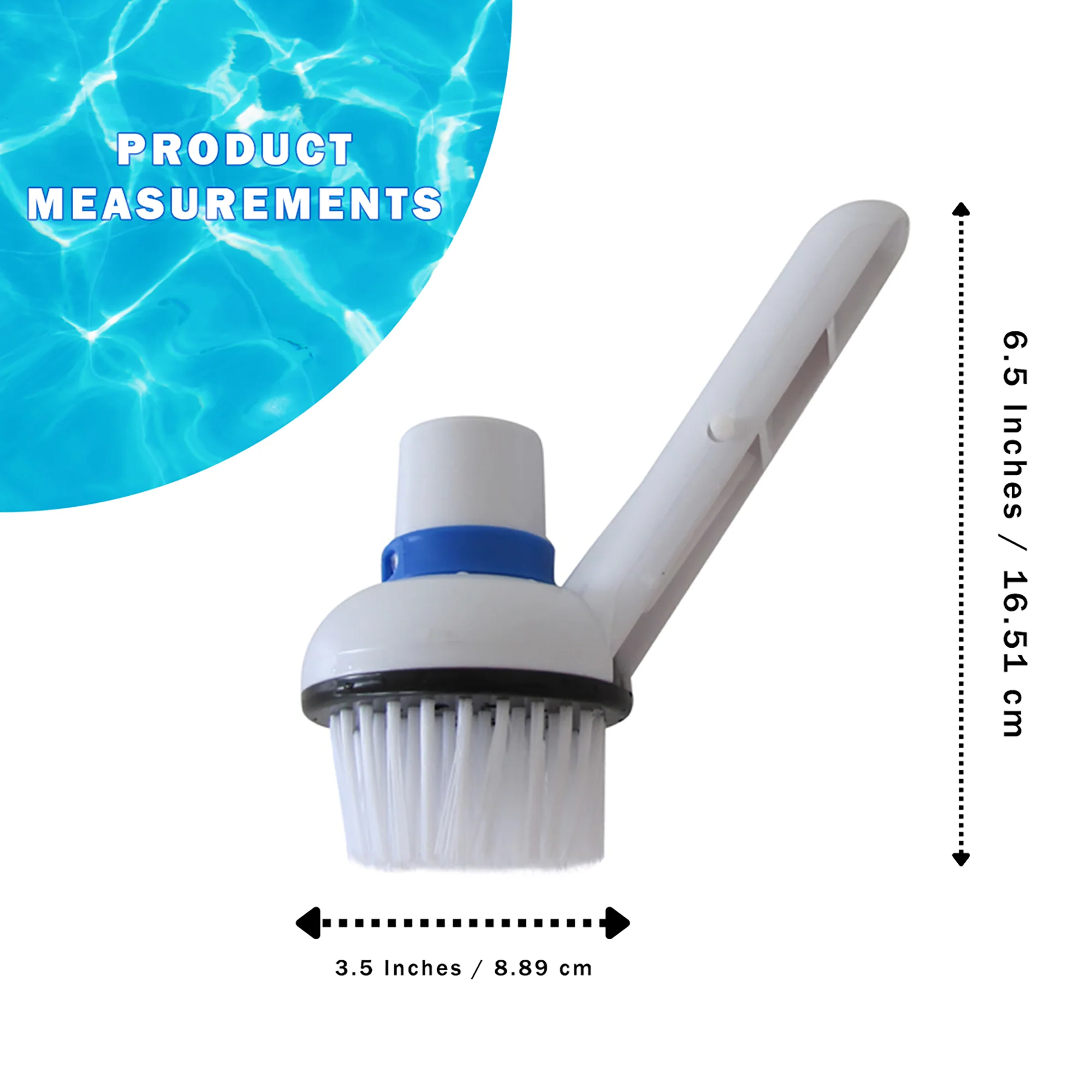 Round Pool Vacuum Brush Head Inground Above Ground Vinyl Swimming Pool Essential - Image 2