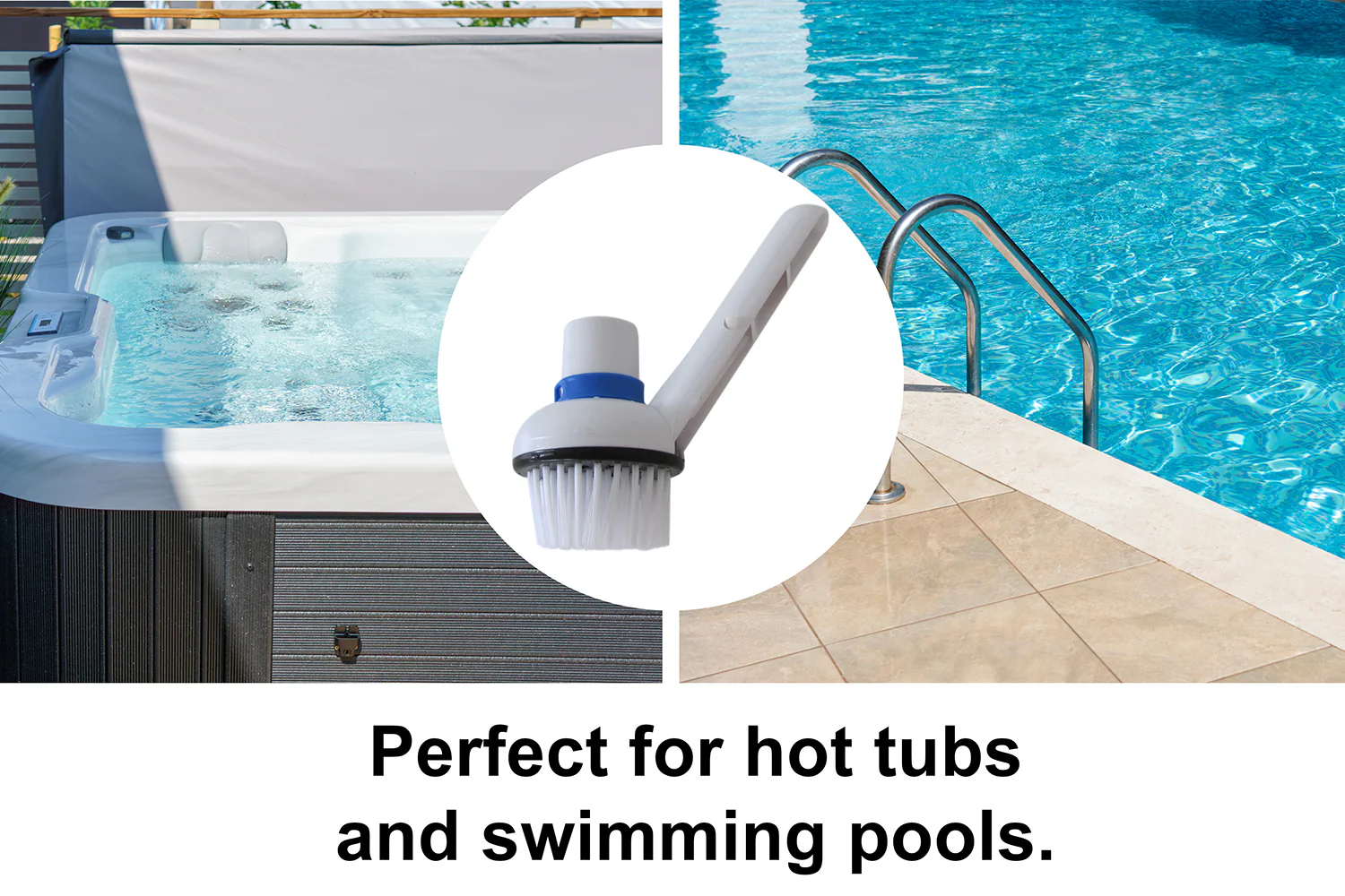 Round Pool Vacuum Brush Head Inground Above Ground Vinyl Swimming Pool Essential - Image 3