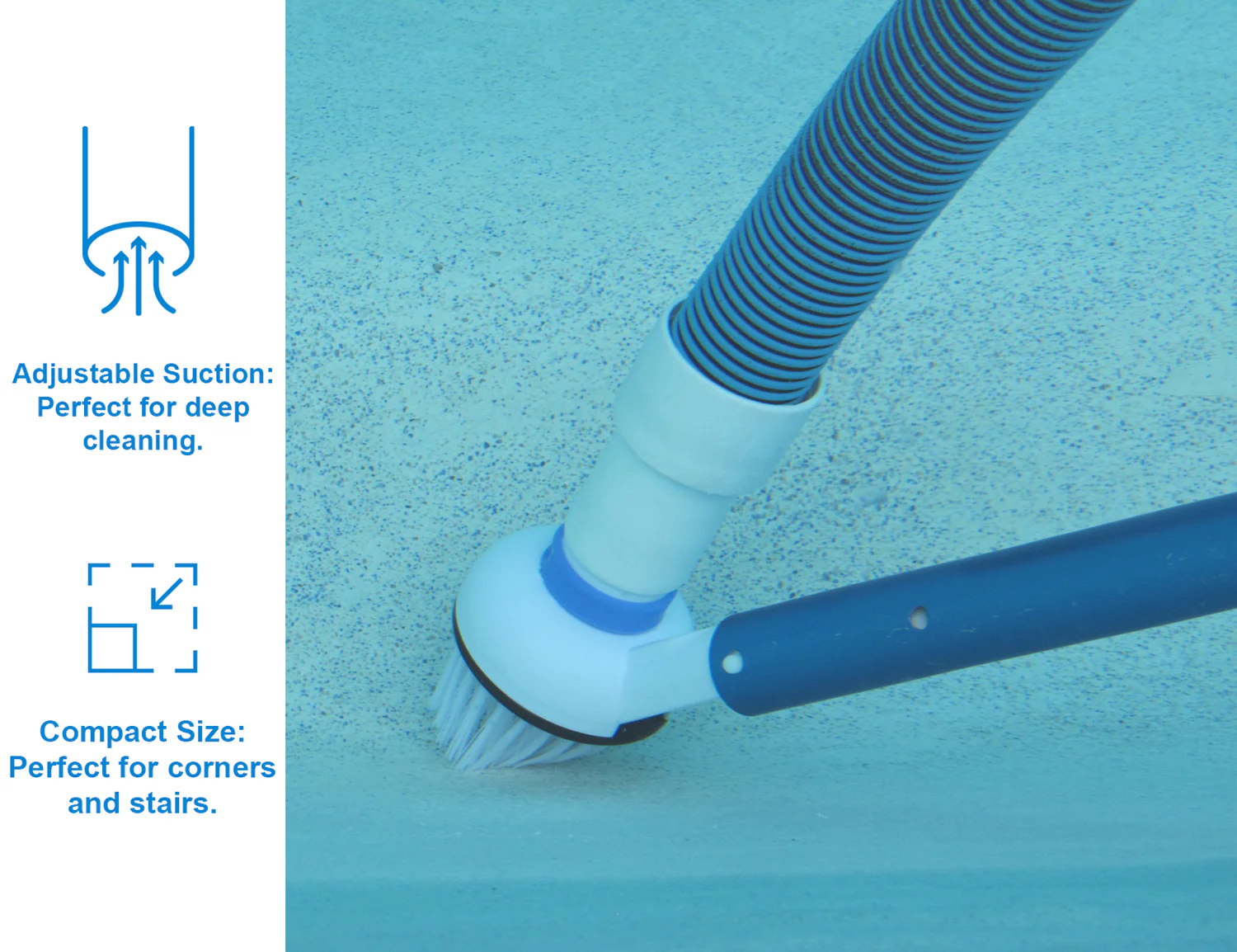Round Pool Vacuum Brush Head Inground Above Ground Vinyl Swimming Pool Essential - Image 4
