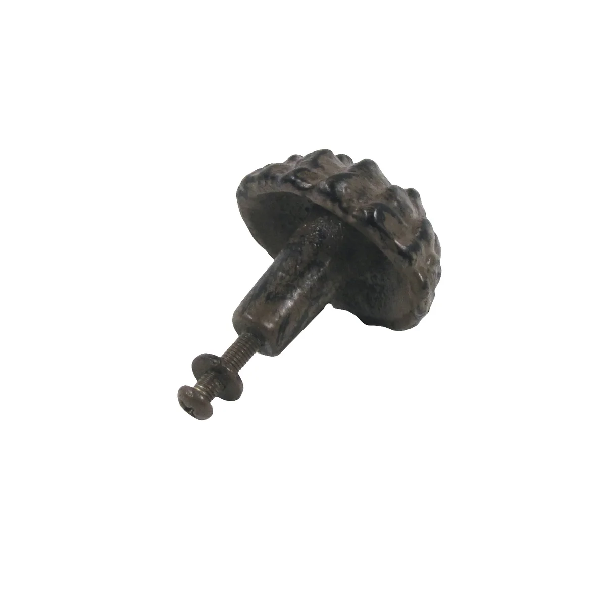 Rustic Cast Iron Pine Cone Drawer Pull Screw Knob Cabinet Hardware Cabin Decor - Image 3