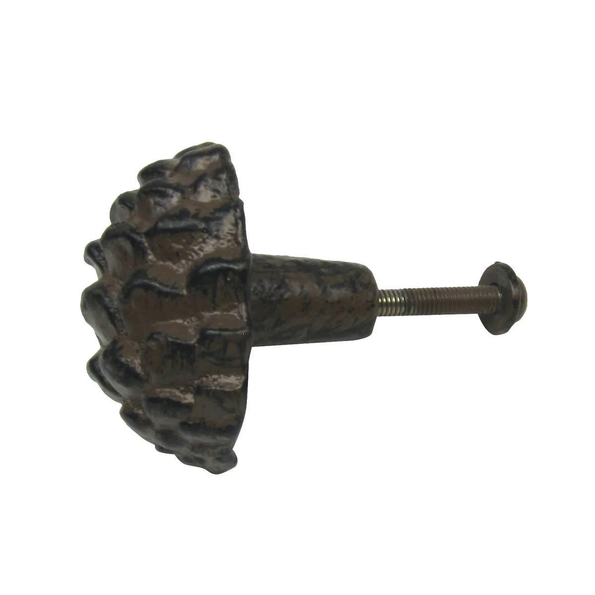 Rustic Cast Iron Pine Cone Drawer Pull Screw Knob Cabinet Hardware Cabin Decor - Image 4