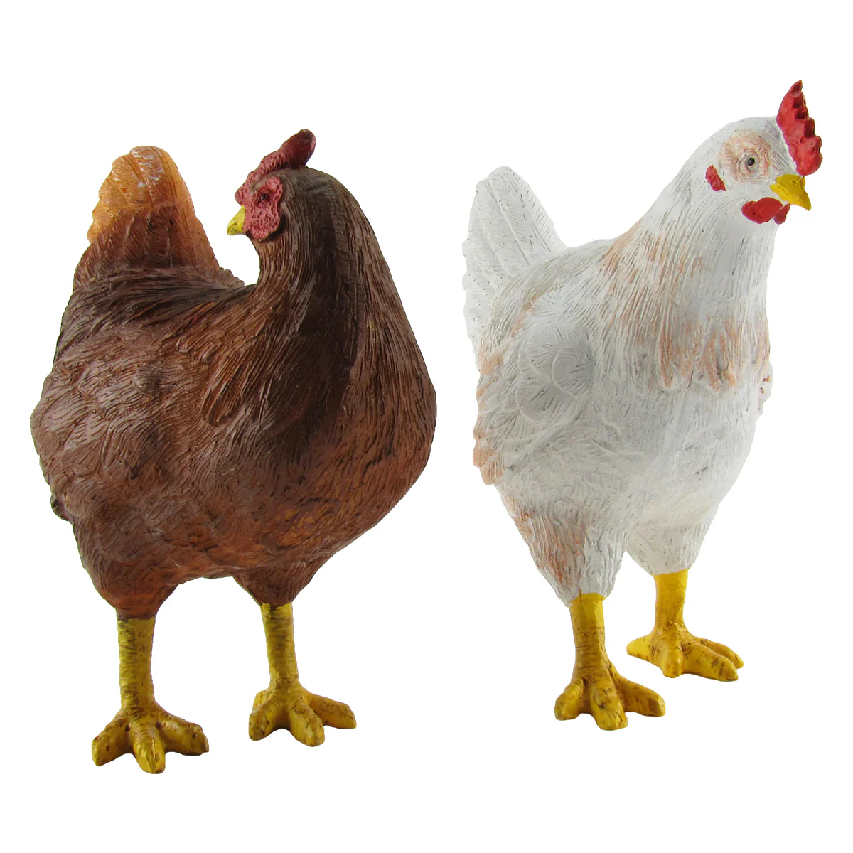 Rustic Chicken Figurines Set - Image 4