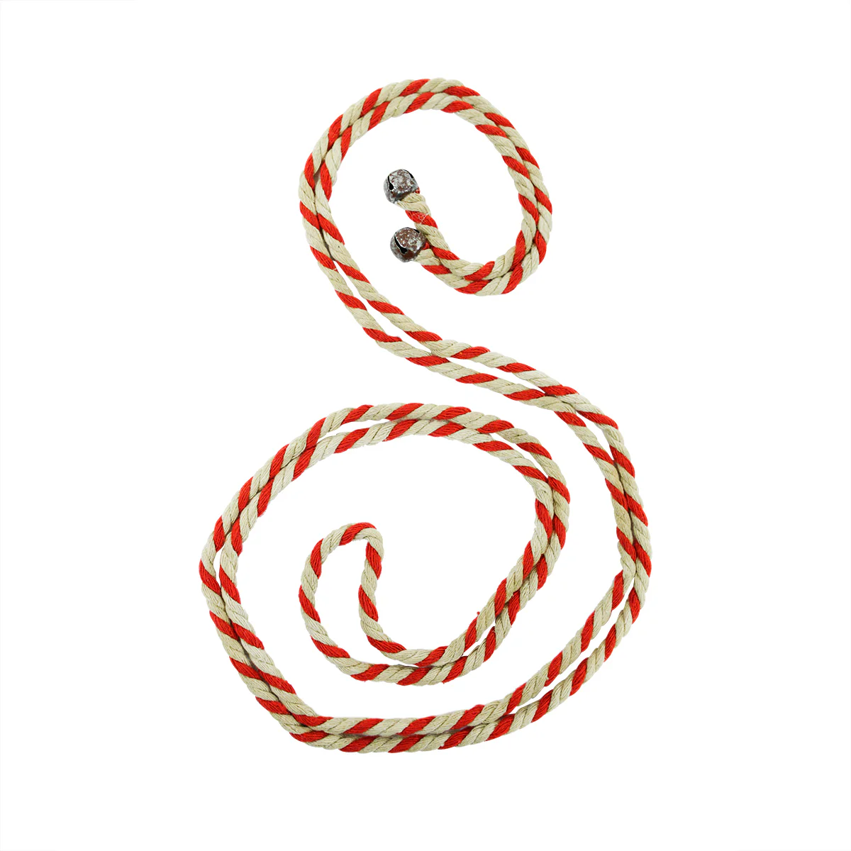 Rustic Hang Striped Rope Bell Garland Christmas Tree Ornament Holiday Xmas Decor