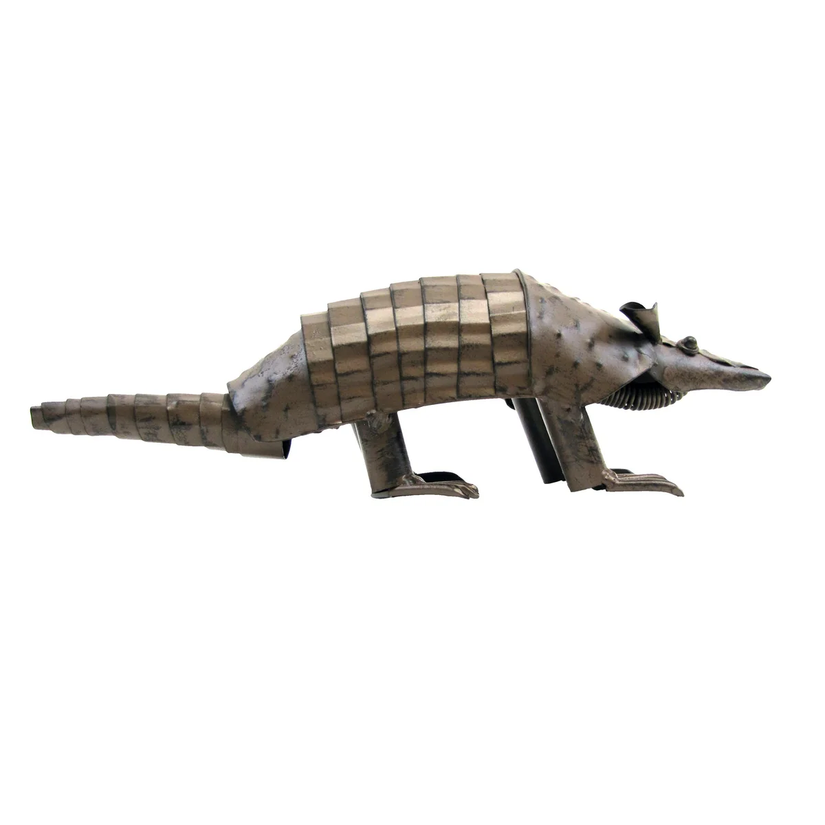 Rustic Metal Armadillo Statue Southwestern Yard Lawn Garden Art Outdoor Decor - Image 3