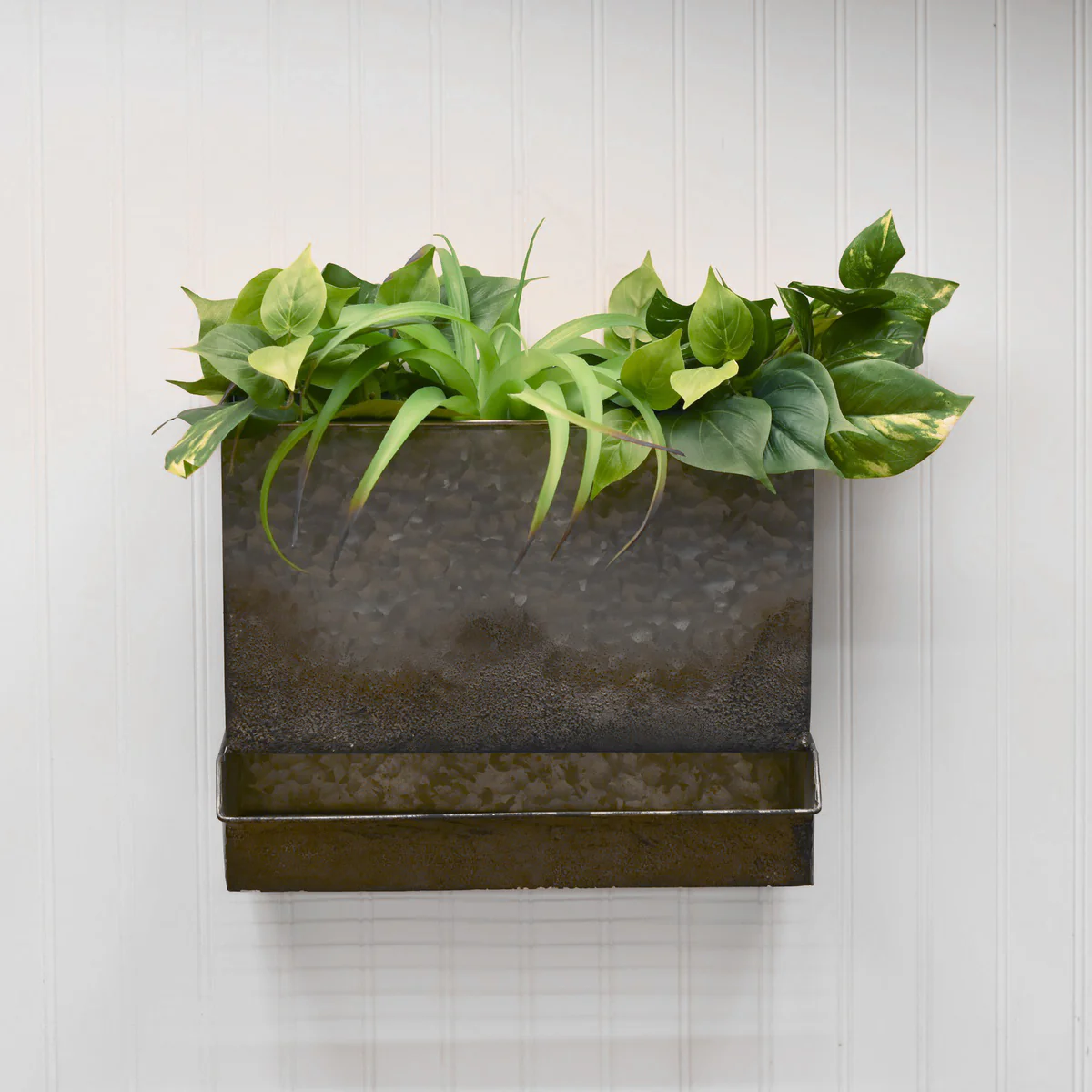 Rustic Metal Decorative Chicken Feeder Wall Hanging Planter Outdoor Garden Decor - Image 4